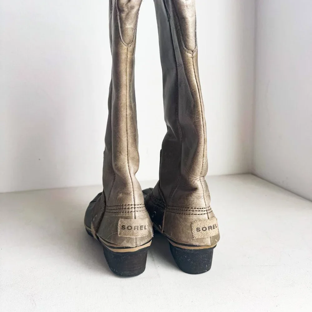 Sorel Leather Two Tone Knee High Winter Boots 36 - Picture 3 of 7